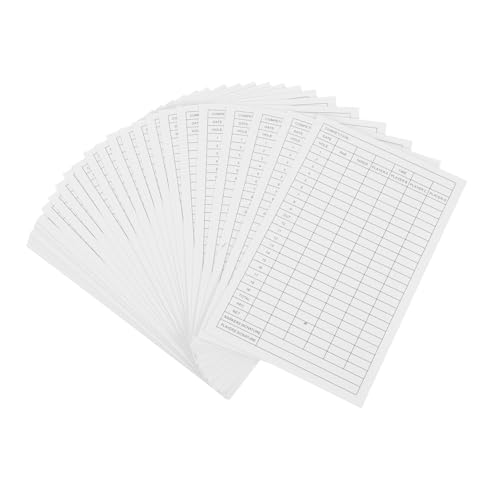 Tarjetas de puntuación de golf ULTECHNOVO en papel estucado de alta resistencia, 30 piezas