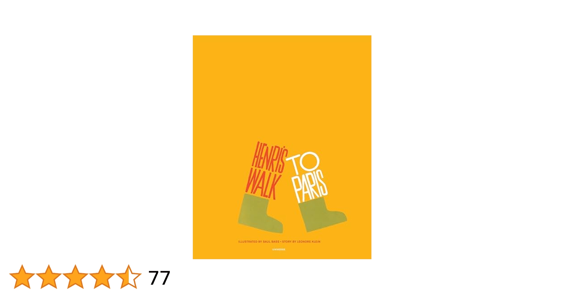 Amazon | Henri's Walk to Paris | Bass, Saul, Klein, Leonore