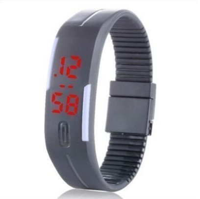 Pappi Boss Unisex Silicone Grey Digital Led Bracelet Band Watch for Boys, Girls & Kids- Combo Offer