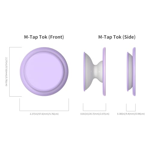 Image of Sinjimoru for MagSafe Phone Grip, Soft Silicone Magnetic Finger Grip for iPhone 17 /16 /15 /14 /13, Comfortable One-Touch Holding, M-Tap Tok Lavender