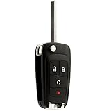 Car Key Fob Keyless Entry Remote Flip fits 2010-2017 Chevy Equinox, Sonic, Trax, Terrain (OHT01060512)