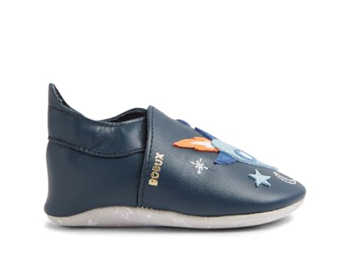 Bobux Weiche Sohle, Cosmic Rocket, bequeme Schuhe, Marineblau, 15-24 meses