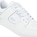 Lacoste Women's Court Cage Sneaker, White/Light Blue, 8