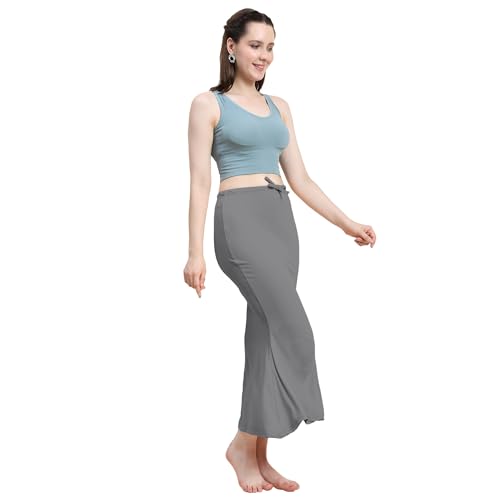Image of Amazon Brand - Anarva Women Cotton Blended Saree Shapewear Regular Petticoat Skirt For Saree