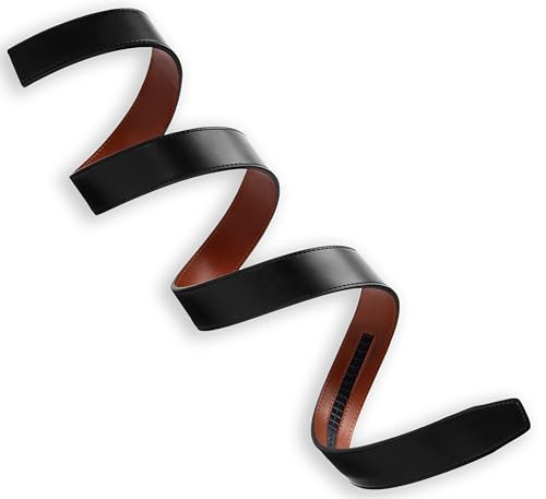 Image of CHAOREN Ratchet Belt Replacement Strap 1 3 /8 inch | Leather Belt Strap for 40mm Slide Click Buckle