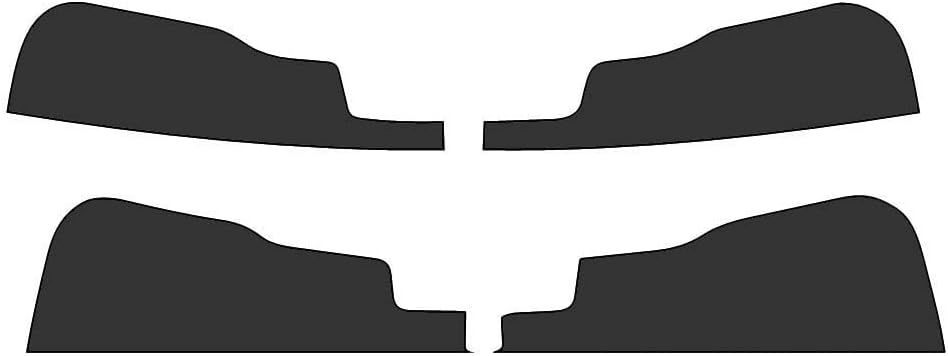 Rvinyl Window Tint Kit Compatible with Ford F-150 2021-2023 SuperCrew - Black 20% - Single Ply No Bubble Film - Do it Yourself Vehicle Windshield Visor Strip