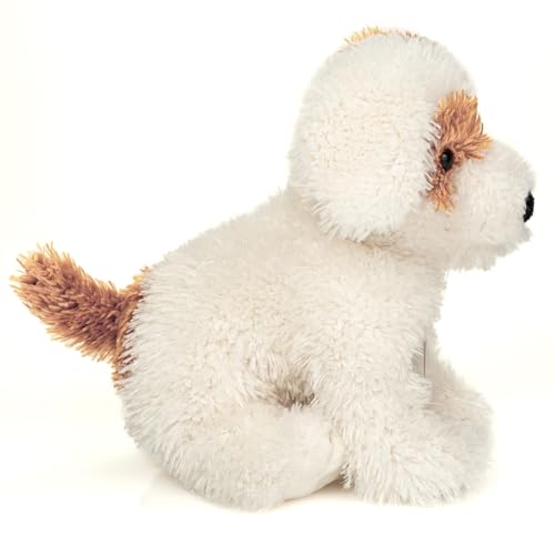 Teddy Hermann 91992 Hundewelpe Rollo 20 cm, Kuscheltier mit idealem Recyclinganteil (Füllmaterial)