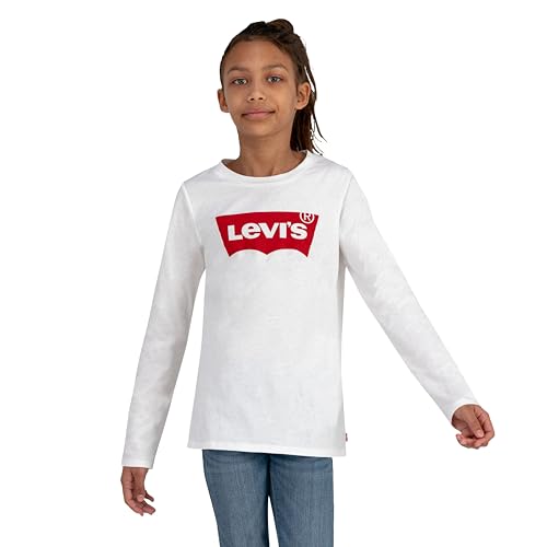 Levi's Kids l/s batwing tee Mädchen Weiß 10 Jahre