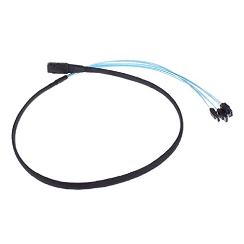 Internal Mini SAS SFF-8087Host to 4 SATA 7pin Target Hard Disk 6Gbps Data Server Raid Cable 100cm