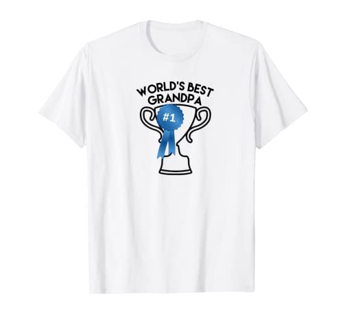 Hombre Camiseta Alwaysm Grandparents Day 'World's Best Grandpa' Camiseta