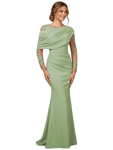 Laces Mermaid Mother of The Bride Dresses for Women Elegant