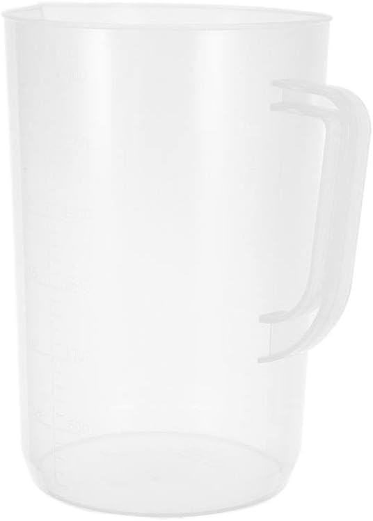 2pcs 3000ml Oil Measuring Pitcher Plastic Handle with Spout Cup for Transmission Engine Fluids Graduated Mixing Container