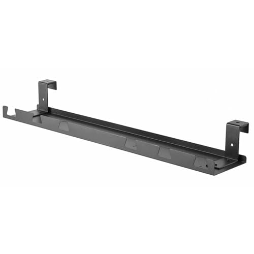 Electraline 71730 Kabelhalter unter dem Schreibtisch, Tablett 590 x 131 x 74 mm für elektrische Kabelmanagement, Kabel-Organizer, Schreibtisch-Kabelkanal, Kabelführung, Kabelmanagement, ideal für