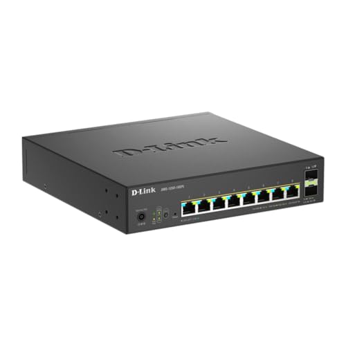 Image of D-Link 10-Port Multi-Gigabit Smart Managed PoE Switch with 2 x 10G SFP+ 8 x 2.5G PoE Ports (DMS-1250-10SPL)