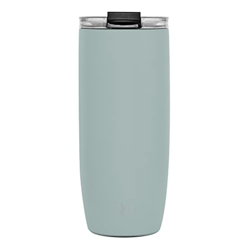 Simple Modern Caneca de café para viagem com isolamento térmico de aço inoxidável Voyager com canudo