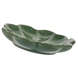 ERINGOGO Bandeja de Cerámica para Joyas Forma de Trébol Plato Decorativo para Anillos y Accesorios Organizador Multifuncional para Escritorio y Exhibición
