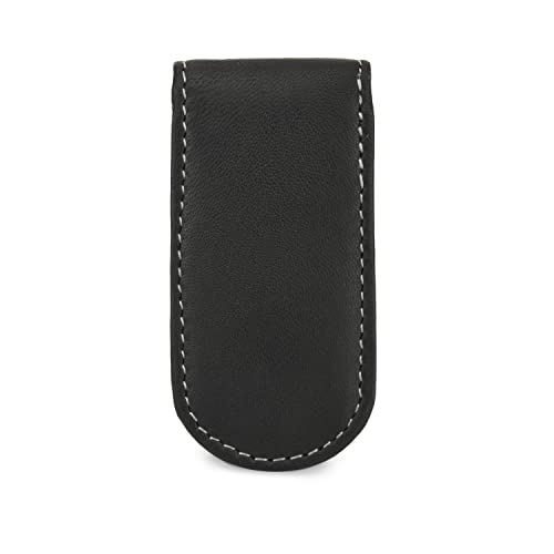 Image of LB LEATHERBOSS Men's New Leather Strong Magnetic Money Clip (XL Black)