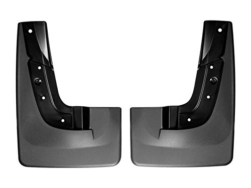 WeatherTech Custom No Drill Splash Guard MudFlaps for GMC Acadia Limited, Acadia - Front Pair (110043), Black