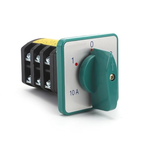 1 Pz HZ5D-10/1.7 10 A 1.7 Kw M05 M06 Motore A Induzione Reversibile A Due Tensioni E Tre Poli Interruttore Di Trasferimento Universale A Camme(10A 1.7 M05 Green) - 6