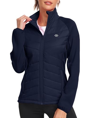 MoFiz Doudoune Femme Legere Veste Matelassée Blouson Veste Polaire Femme Chaude de Sport...