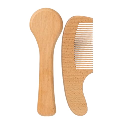 MERRYHAPY Baby Care Set Gentle Shampoo Brush Massage Comb Newborn Hair Brush Kit for Infants