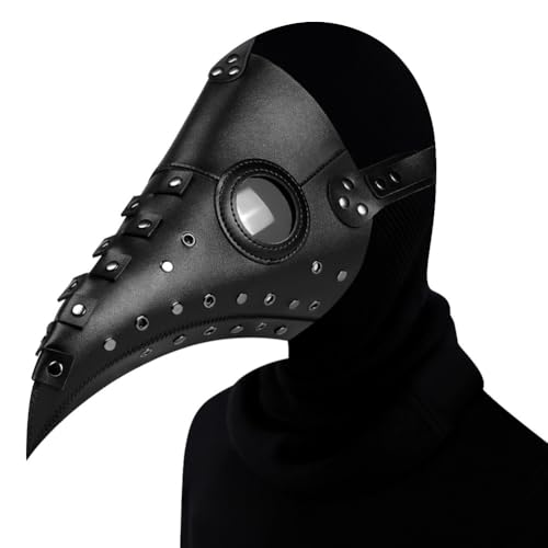 [Felimoa] コスプレ用ペストマスク PUレザー コスチューム ハロウィン 仮装 サイズ調整可 - Felimoa - 商品画像