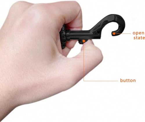 5 Stück Drehgelenk Karabinerhaken Robusten Karabinerhaken Hundeleine für Hundehalsband Schnalle Drehgelenk Karabinerhaken Karabiner Hundeleine,72x20.5mm (Schwarz)