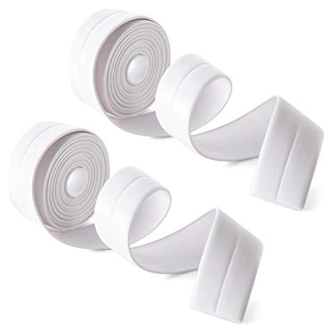 Anti-mould tape, 2 self-adhesive waterproof tapes, sealing tape, used for: corners and edges of windows, bathtubs, sinks, kitchens and bathrooms Cover