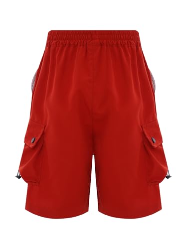 Kids Boys Lightweight Quick Dry Cargo Joggers Shorts Casual Summer Athletic Sports Shorts Bermuda Bottoms4