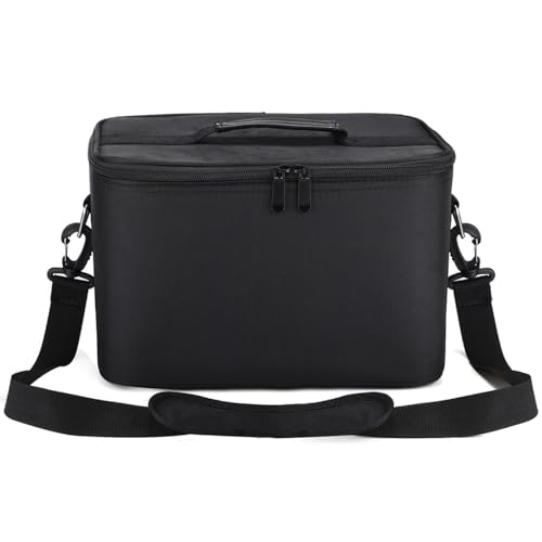 Noverlife Große Kapazität Friseur Tragekoffer mit Schultergurt, Salon Haar Schneiden Schere Box Durable Friseur Werkzeug Aufbewahrungstasche Haar Styling Make-up Haustier Grooming Organizer