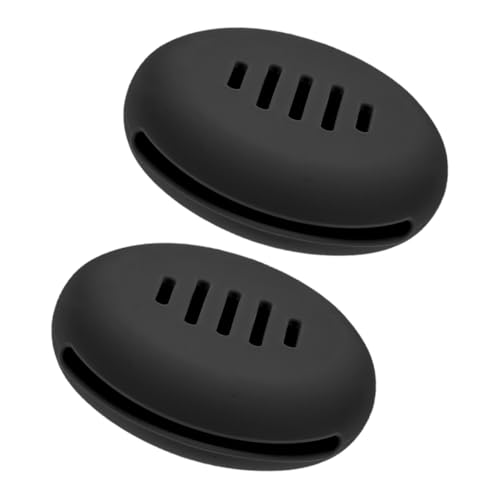 Mikinona シリコン製メイクアップスポンジホルダー トラベル用メイクアップスポンジ収納ケース 通気性デザイン 柔らかいシリコン製 アップ乾燥スタンド 旅行用 自宅保管用 化粧パウダーコンテナ 2個入り