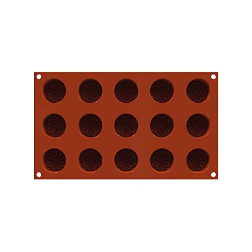 silikomart Mauresque Round SF378 Silicone Mould, Ruddy, 15 x 40mm - Image 3