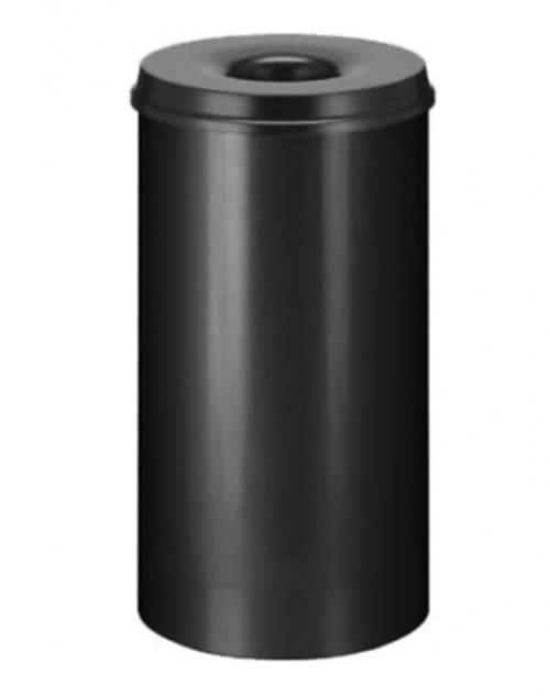 Selbstlöschender Papierkorb Mülleimer 50 Liter schwarz Höhe 63cm