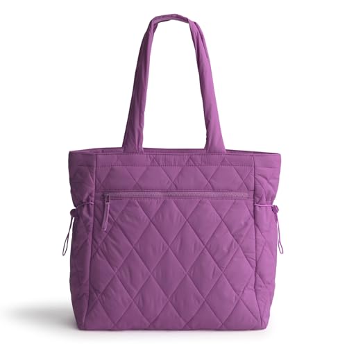 Vera Bradley Women's Featherweight Original Zip Tote, Iris Orchid, One Size
