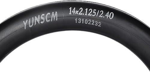YunSCM 2-PCS 14" Heavy Duty Bike Inner Tubes 14x2.10 14x2.125 14x2.25 14x2.35 14x2.40 14x2.50 54/64-254 AV32mm Schrader Valve 14 inch Bicycle Tubes Compatible with 14x2.10/2.25/2.35/2.50 Tyre Tube - Image 3