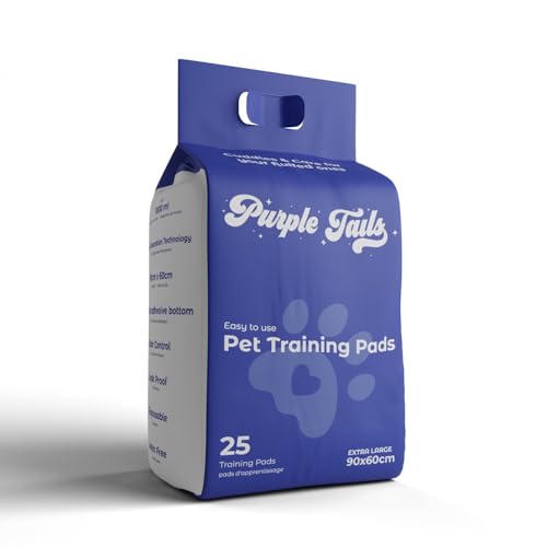 Image of Canada XL Pet Training Pads with Adhesive Tape - Pack of 25 - 8 Layers Super-Absorbent XL Pee Pads - Built in Pet Attractant for Dogs, Leakproof - Small, Medium, Large Dogs (25, 90x60 cm)