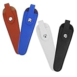 Alipis 4 Stück Scherenkopf Schutzset aus Pu Leder Leichte Aufbewahrungshüllen für Näh und Haarscheren Komfortabel für Handarbeitsnutzer für Näh und Bastelszenen