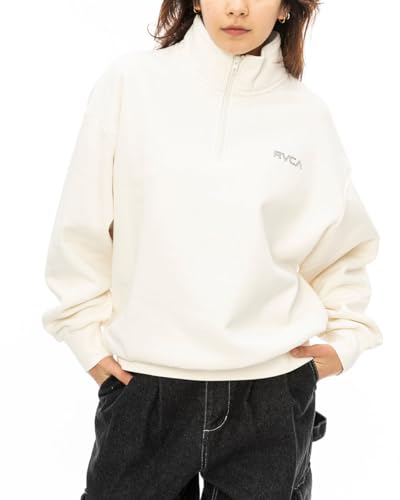 (ルーカ)RVCA 2024 レディース METALURGY HALF ZIP パーカー CLO 【2024年秋冬モデル】 CLO M