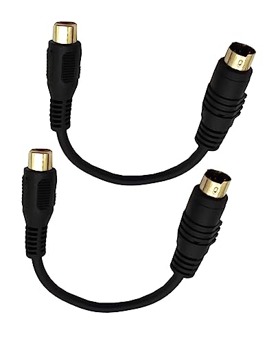Câble S-Vidéo vers RCA femelle 15cm plaqué or haute fidélité
