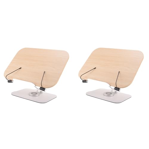 Support de livre pour la lecture ajustable rotatif 360 avec clips de page