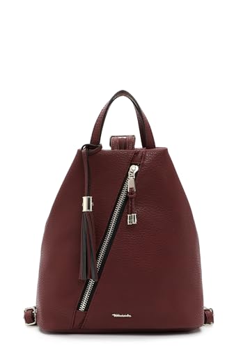 Tamaris Carissa Backpack chic bordeaux pour femme adepte du style urbain