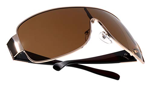 Khan Gearbox - Squared Curved One Piece Shield Sunglasses2