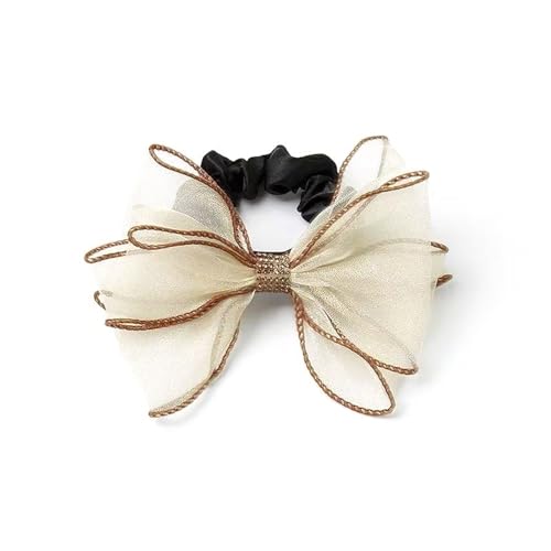 Sparkling Rhinestones Bows Scrunchie Stretchy Hair Band Fashion Hair Accessories for Daily Use Gym Event Multiple Colors Colorfu
