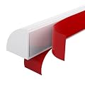 CAMXTOOL Flexible Quarter Round Molding 78 in, Quarter Round Trim, Peel and Stick Molding, Bendable Molding Trim Self Adhesive Silicone Rubber Trim for Wall Edge Corner, Stairs, Countertops (78 Inch)