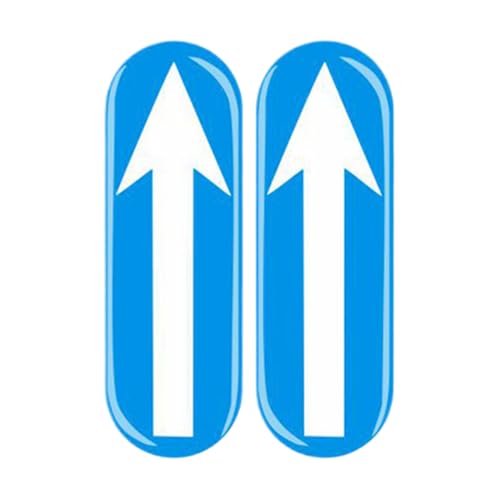 Driver's Landmark Glow in Dark Sticker - Pvc Arrows Stickers | 2 pièces Glow in the Dark Judgment Stickers | Car Intérieur Accessories | Creative Novice...