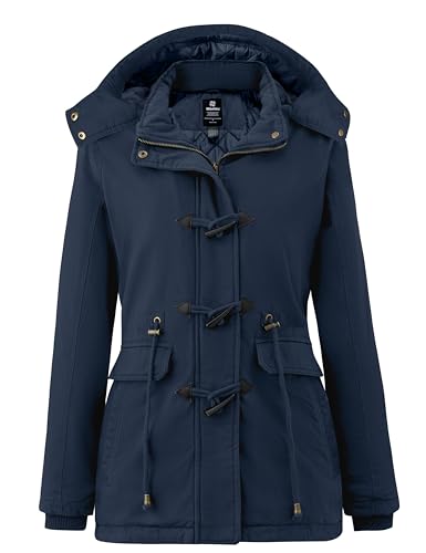 Wantdo Femme Veste Matelassée d'hiver en Coton Veste d'extérieur Résistante à l'eau Manteau...