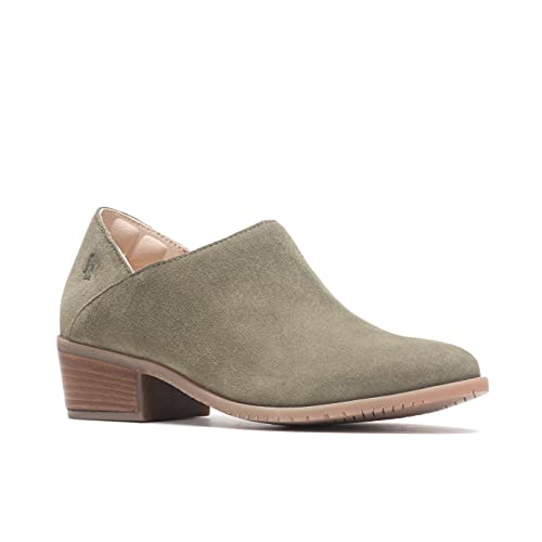 Hush Puppies Women's Sienna Shootie Clog, Olive Suede, 8.5