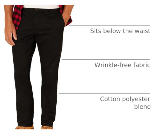 Image of Amazon Essentials Men's Slim-Fit Wrinkle-Resistant Flat-Front Chino Pant