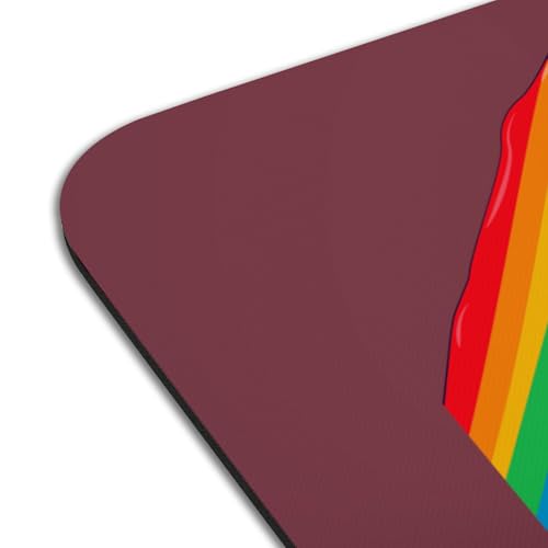 Set de table LGBT rouge en caoutchouc lot de 4 grand format Pride