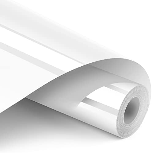 Artcut 12" x 12ft Heat Transfer Vinyl, HTV Vinyl White Vinyl, Permanent Vinyl Vinyl Rolls, Iron on Vinyl HTV Vinyl Bundles for Halloween, Christmas, White Vinyl - Easy to Cut & Weed (White)